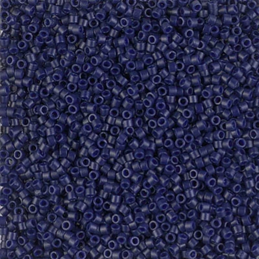 Miyuki DELICA 11/0 Seed Beads DURACOAT OPAQUE DYED COBALT