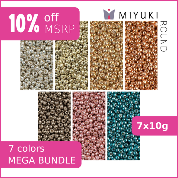 Miyuki Round 11/0 MEGA BUNDLE Metallic Classics Extra
