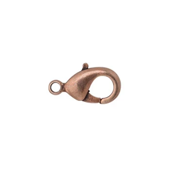 LOBSTER CLAW Clasp 15x8mm Antique Copper Plated