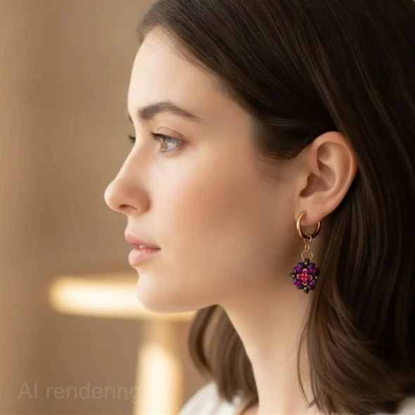 Moonflower Earrings Tutorial by Orchid and Opal Jewelry & Beads