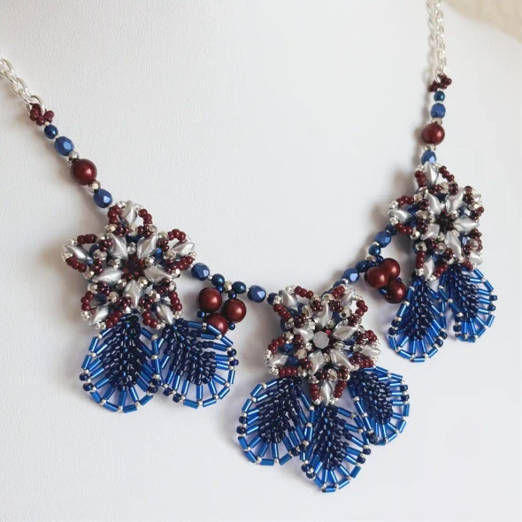 Midnight Garden Necklace Tutorial by Jules & Rose