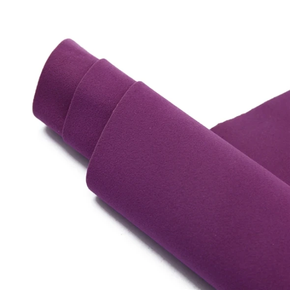 Velvet Embroidery Fabric Double Sided PURPLE GRAPE 13 "x8"