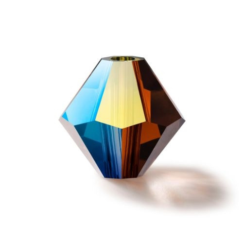 Preciosa Crystal Bicone Beads 4mm CHOCOLATE AB2X