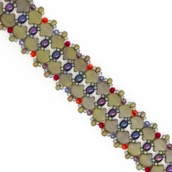 Still Life Bracelet Free Tutorial by Eureka Crystal Beads