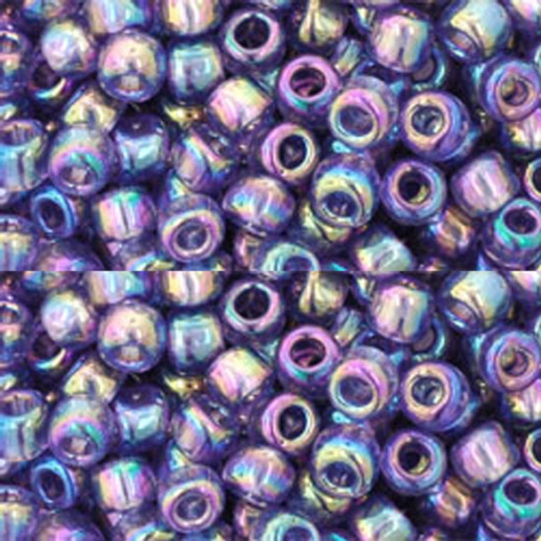 SIZE-6 #166D SUGAR PLUM RAINBOW Toho Round Seed Beads