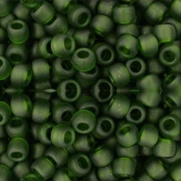 SIZE-6 #940F OLIVINE FROSTED Toho Round Seed Beads