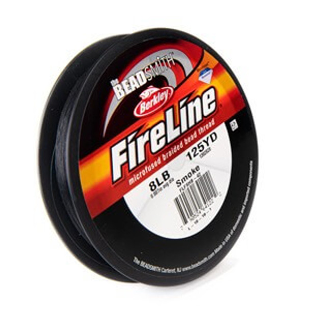 FireLine Beading Thread 8LB SMOKE GREY .007" -125 Yards