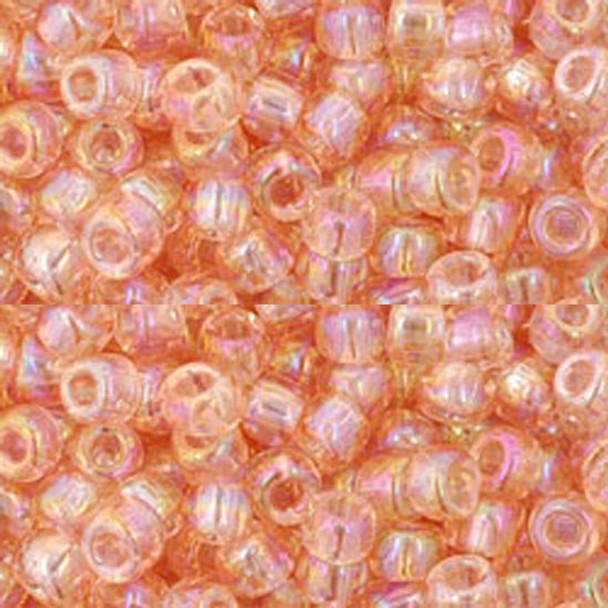 SIZE-11 #169 TRANSPARENT RAINBOW ROSALINE Toho Round Seed Beads 