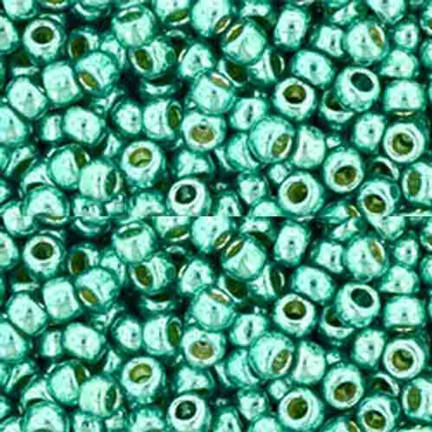 SIZE-11 #PF561 GREEN TEAL GALVANIZED PERMAFINISH Toho BEADS