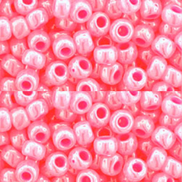 SIZE-11 #910 HOT PINK CEYLON Toho beads