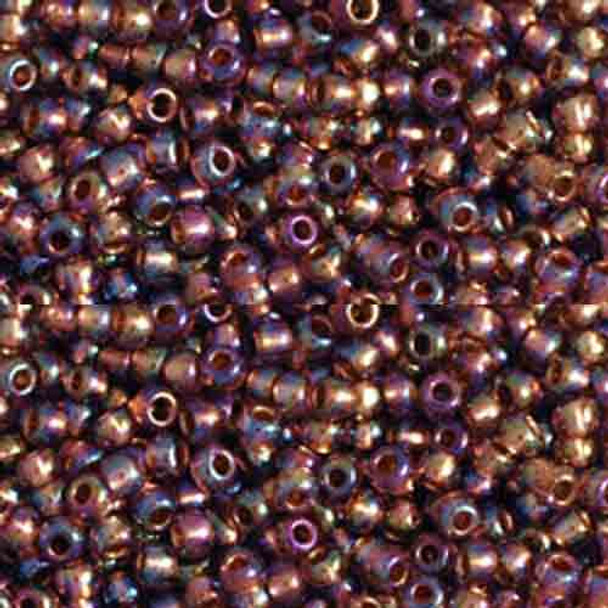 SIZE-11 #1809 LT. AMETHYST RAINBOW COPPER LINED Toho BEADS