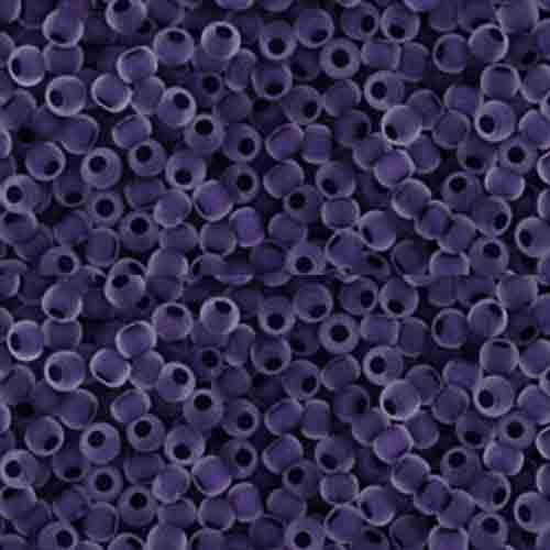 SIZE-11 #774F FROSTED CRYSTAL GRAPE LINED Toho Round Seed Beads