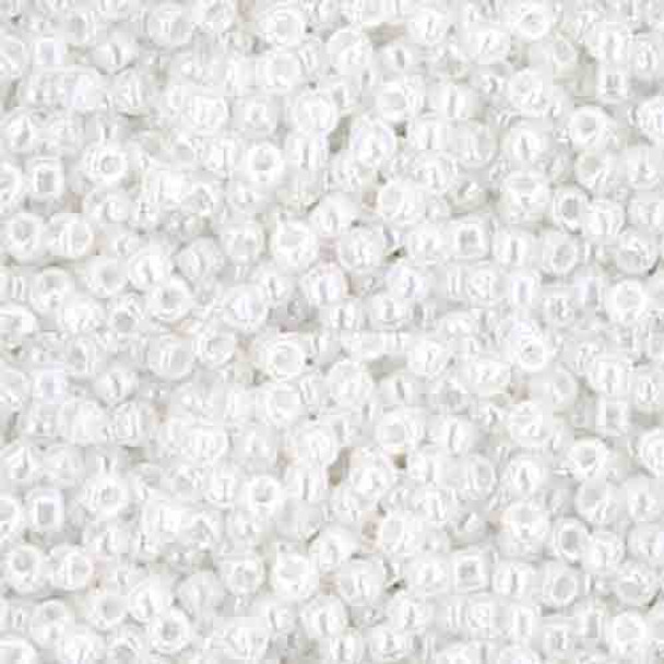 SIZE-8 #141 SNOWFLAKE CEYLON Toho Round Seed Beads