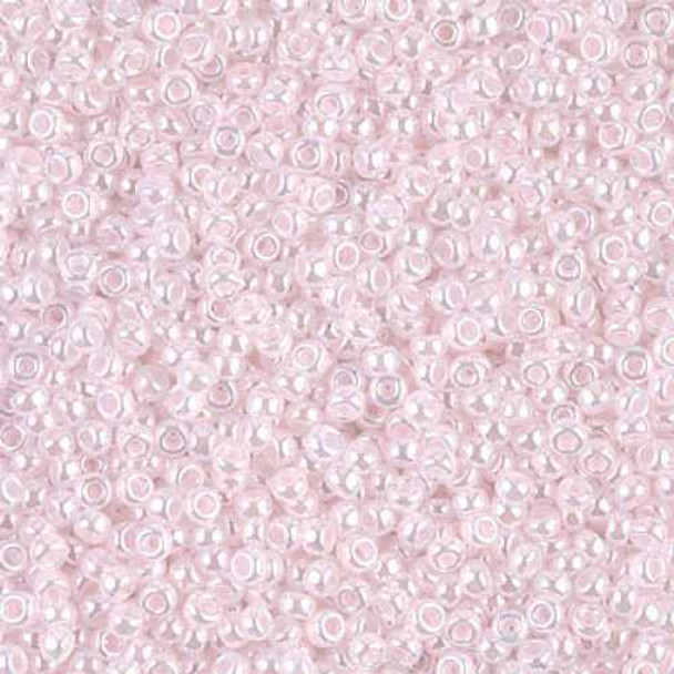 SIZE-15 #517 BABY PINK CEYLON Miyuki Round Seed Beads