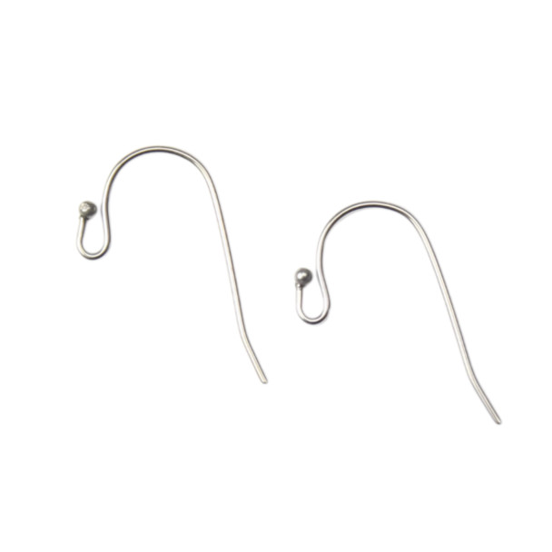20x10mm Stainless Steel Ear Wire w/1mm BALL Wholesale