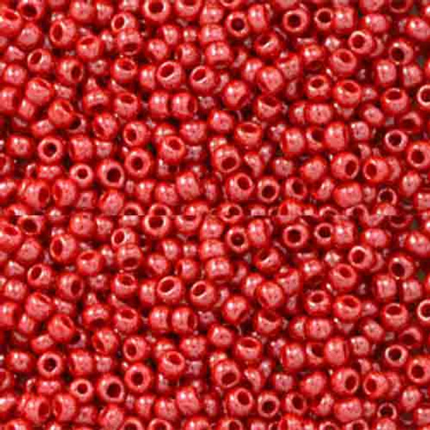 SIZE-8 #125 CHERRY OPAQUE LUSTER Toho Round Seed Beads