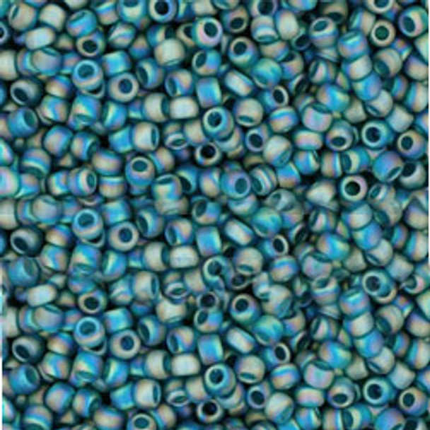 SIZE-11 #167BDF TRANSPARENT RAINBOW FROSTED TEAL Toho