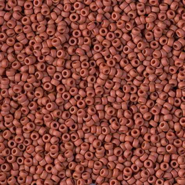 SIZE-15 #1236 MATTE OPAQUE TERRA COTTA Miyuki Round Seed Beads