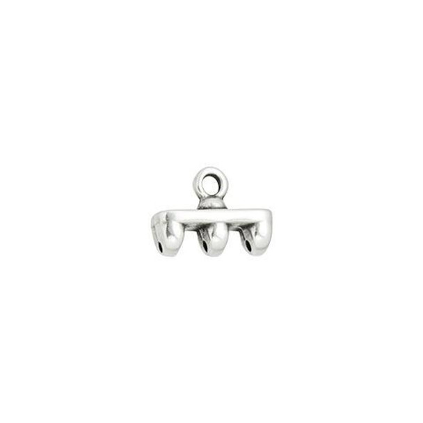 Bead Ending Cymbal Rozos III SUPERDUO  Silver Plated