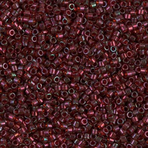 SIZE-11 #DB0105 GARNET GOLD LUSTER Delica Miyuki Seed Beads