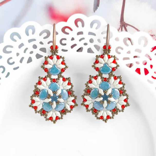 2x5mm 2-Hole Czech Glass Seed Beads PEARL SHINE WHITE SuperDuo