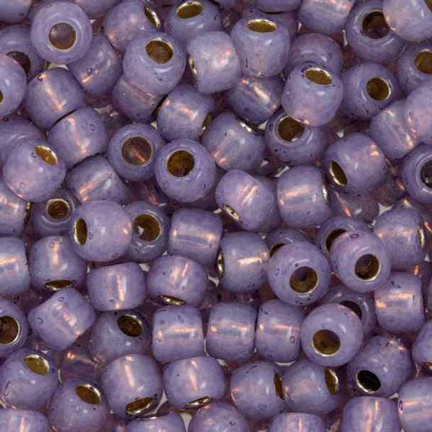 SIZE-6 #PF2122 PERMAFINISH TRANSLUCENT SILVER LINED ALEXANDRITE Toho Round Seed Beads