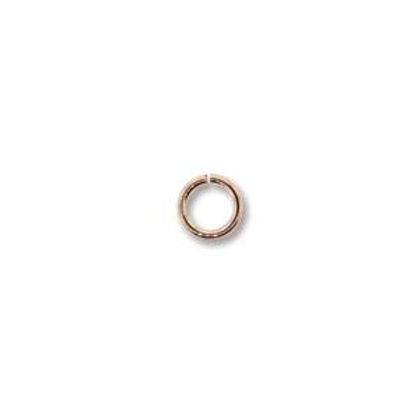 4mm Rose Gold Filled 22 gauge OPEN ROUND JUMP RINGS