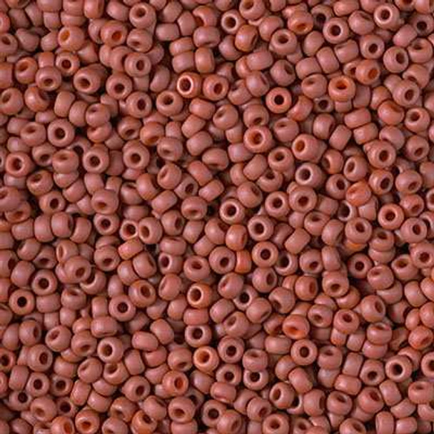 SIZE-11 #1236 MATTE OPAQUE TERRA COTTA Miyuki Round Seed Beads