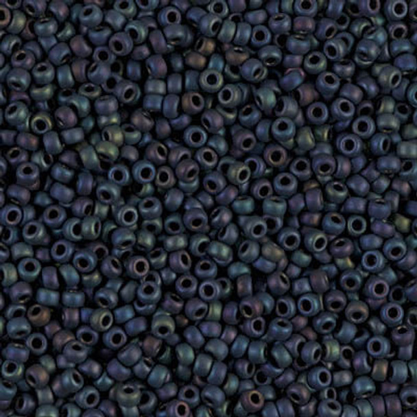 SIZE-11 #2014 MATTE METALLIC MIDNIGHT BLUE IRIS Miyuki Round Seed Beads