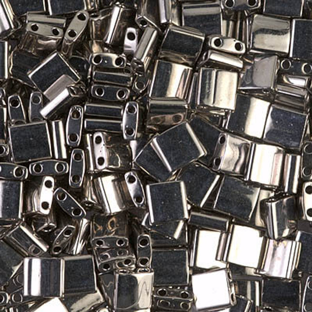 Miyuki Tila 2-Hole Square Beads NICKEL PLATED