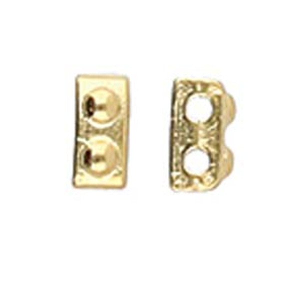 24K Gold Plated CYMBAL BEAD SUBSTITUTE for HALF TILA Beads Ornos