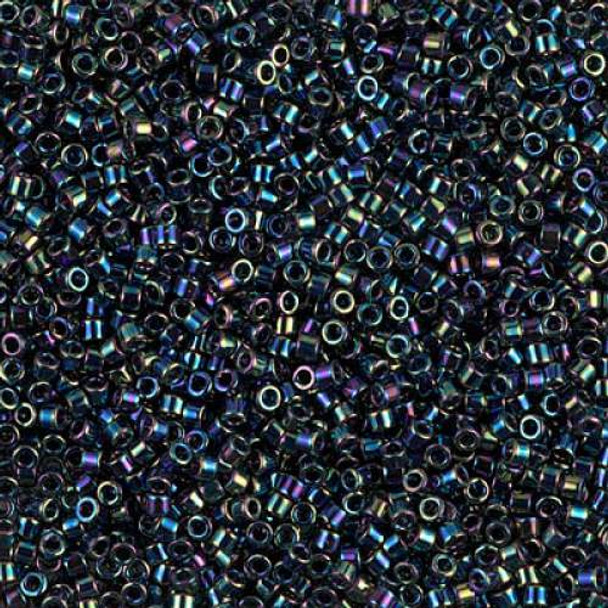 SIZE-11 #DB0005 METALLIC VARIEGATED BLUE IRIS Delica Miyuki Seed Beads