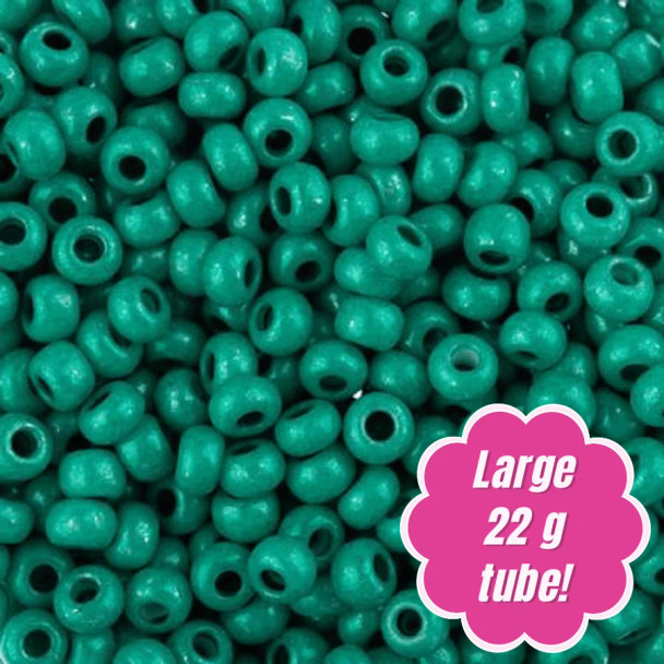 Preciosa TERRA INTENSIVE DARK GREEN Czech Seed Beads