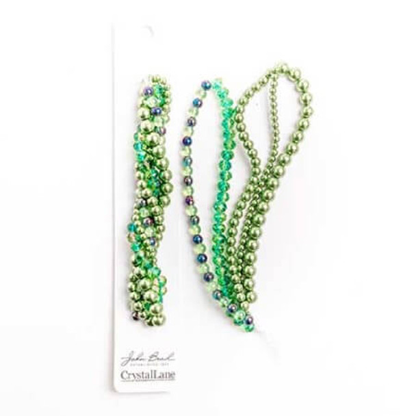 Bead Strands Hydrangea GREEN MIX