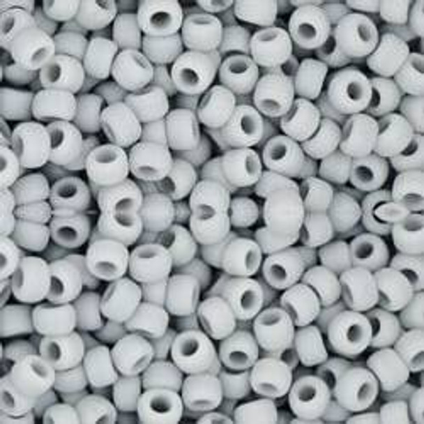 Toho Round Seed Beads SIZE-8 #53F OPAQUE FROSTED GRAY