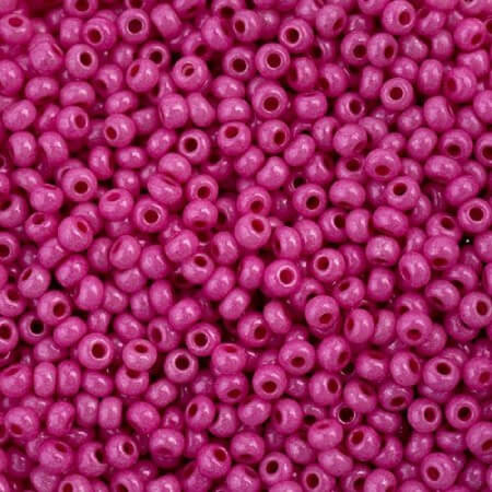 SIZE-11 PRECIOSA TERRA INTENSIVE PINK Czech Seed Beads | Eureka