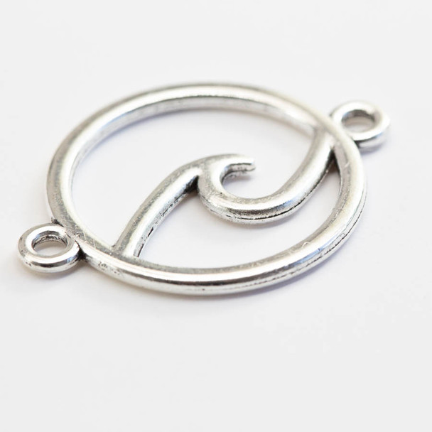 side view of the circle link wave summer bracelet connector