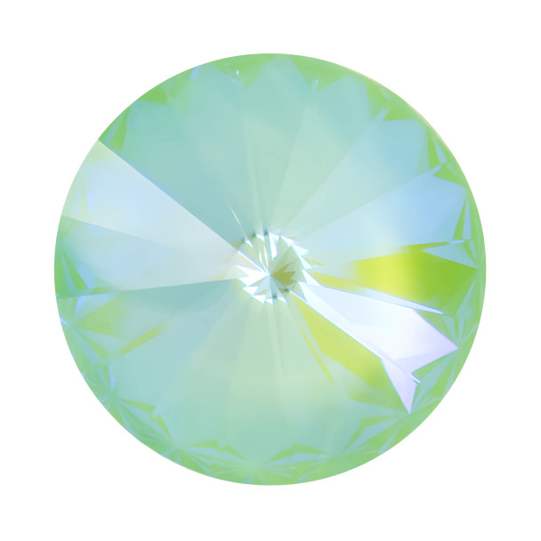 Krakovski Crystal Rivoli 14mm PERIDOT Delite Fireglow