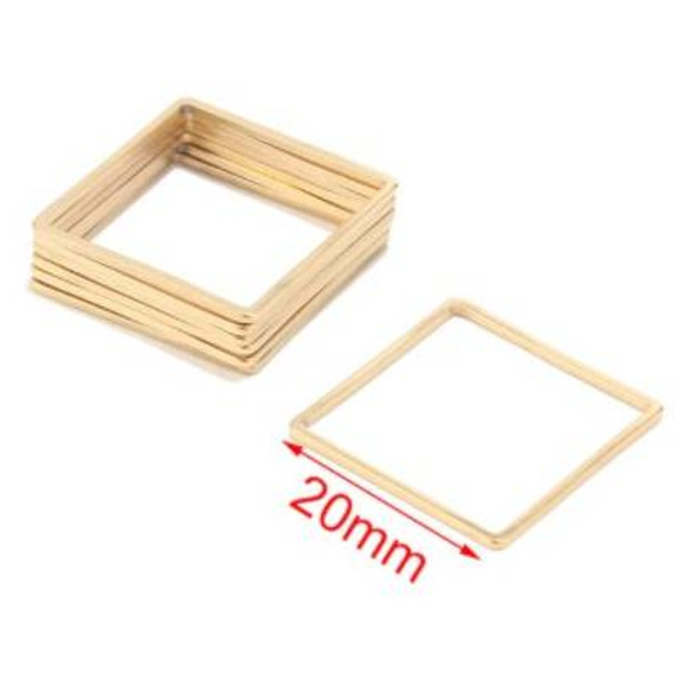 Frame Link SQUARE Connector 20mm GOLD PLATED