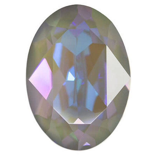 Swarovski Crystal Oval Fancy Stone #4120 14x10mm CRYSTAL SERENE GRAY DELITE
