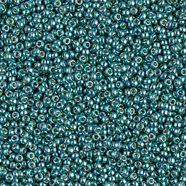 Miyuki ROUND 15/0 Seed Beads DURACOAT GALVANIZED DK. SEA FOAM