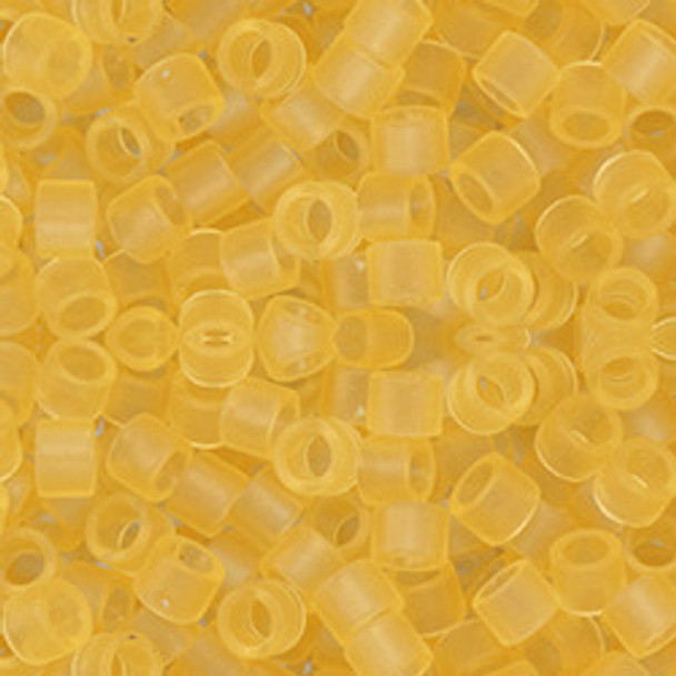 Toho AIKO 11/0 Seed Beads TRANSPARENT FROSTED LT TOPAZ