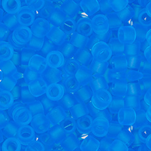 Toho AIKO 11/0 Seed Beads TRANSPARENT FROSTED DARK AQUAMARINE