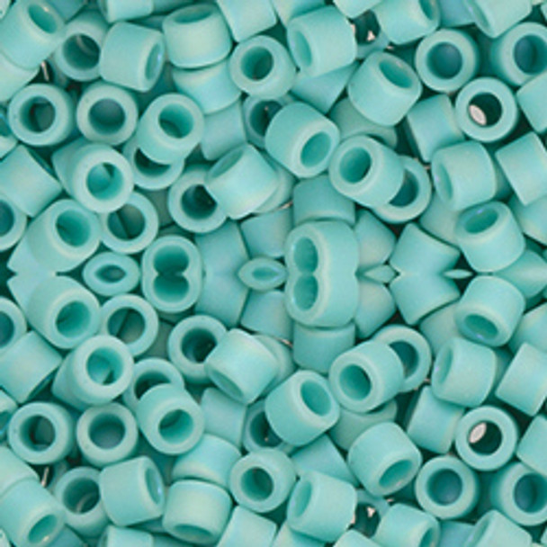 Toho AIKO 11/0 Seed Beads OPAQUE MATTE TURQUOISE RAINBOW