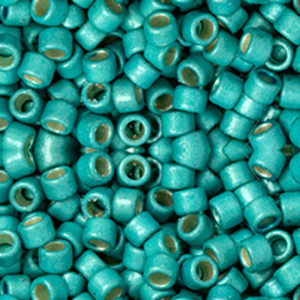 Toho AIKO 11/0 Seed Beads PERMAFINISH GALVANIZED MATTE TEAL