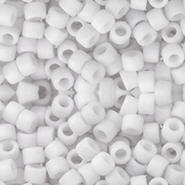 Toho AIKO 11/0 Seed Beads OPAQUE MATTE CUMULUS GRAY