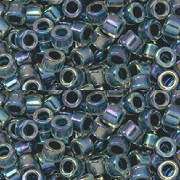 Toho AIKO 11/0 Seed Beads MONTANA BLUE-LINED CRYSTAL RAINBOW