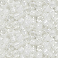 Toho AIKO 11/0 Seed Beads WHITE-LINED CRYSTAL