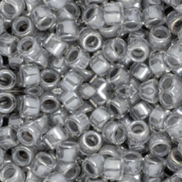 Toho AIKO 11/0 Seed Beads RAINCLOUD GRAY-LINED CRYSTAL