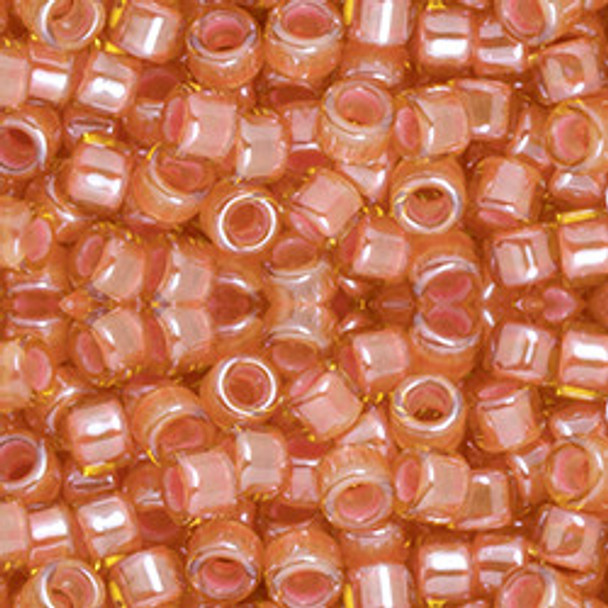 Toho AIKO 11/0 Seed Beads PEACH-LINED TOPAZ